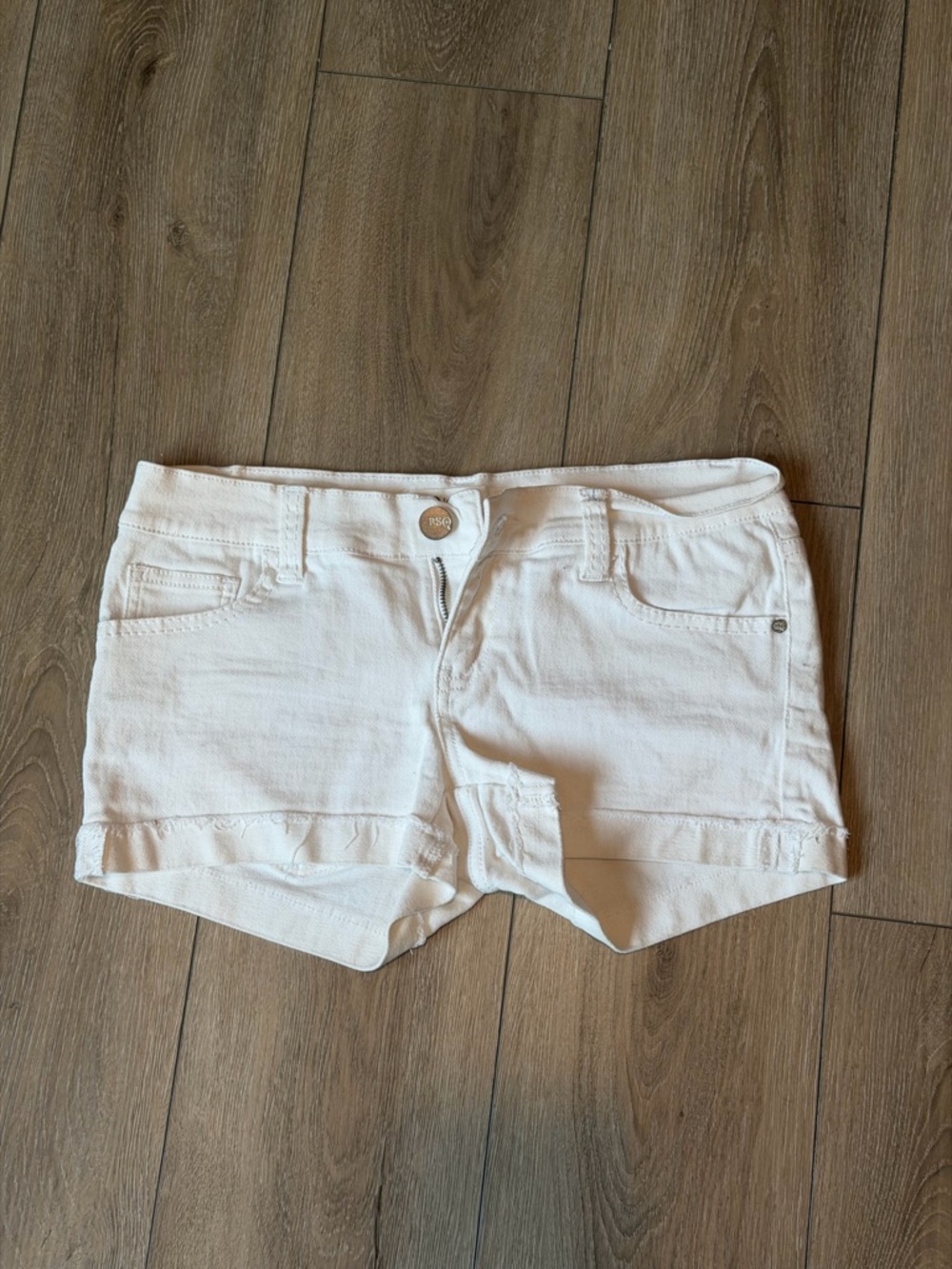 RSQ White Women's Denim Short Shorts